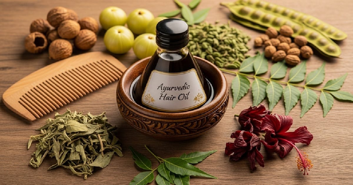 హెయిర్ ఫాల్ మరియు హెయిర్ థినింగ్ కోసం 3 స్టెప్ ఆయుర్వేదిక్ రొటీన్